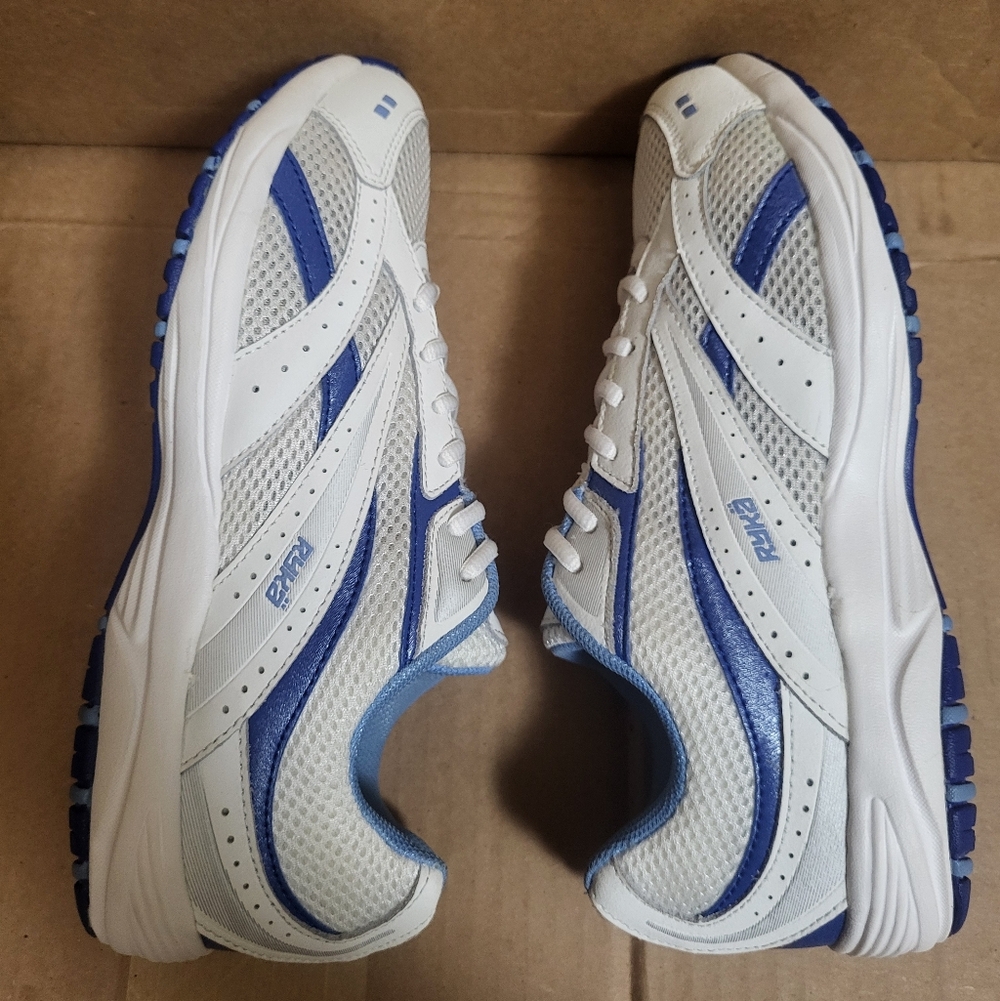 Ryka Stroll White/Blue Sneakers Women Size 8 - Picture 2 of 12